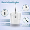 Sicherheitsschlossbox White Solid