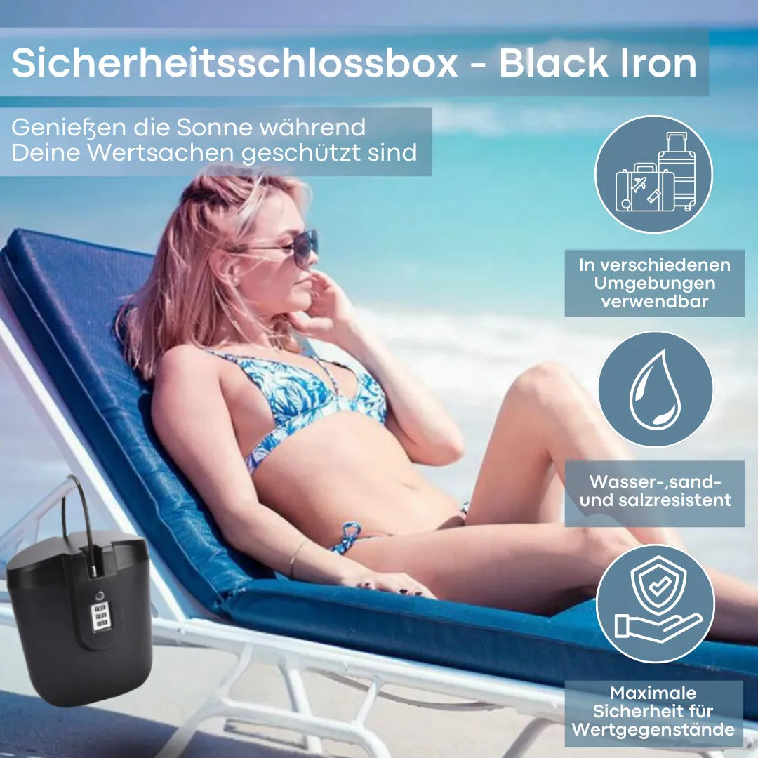 Sicherheitsschlossbox Black Iron